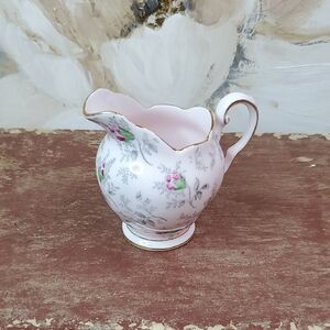 Tuscan Plant Floral Pink Floral Bone China Creamer